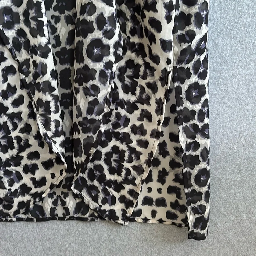 Steve Madden | Duster Kimono Beach Coverup Boho Sheer (OS) Animal Print - Picture 6 of 8